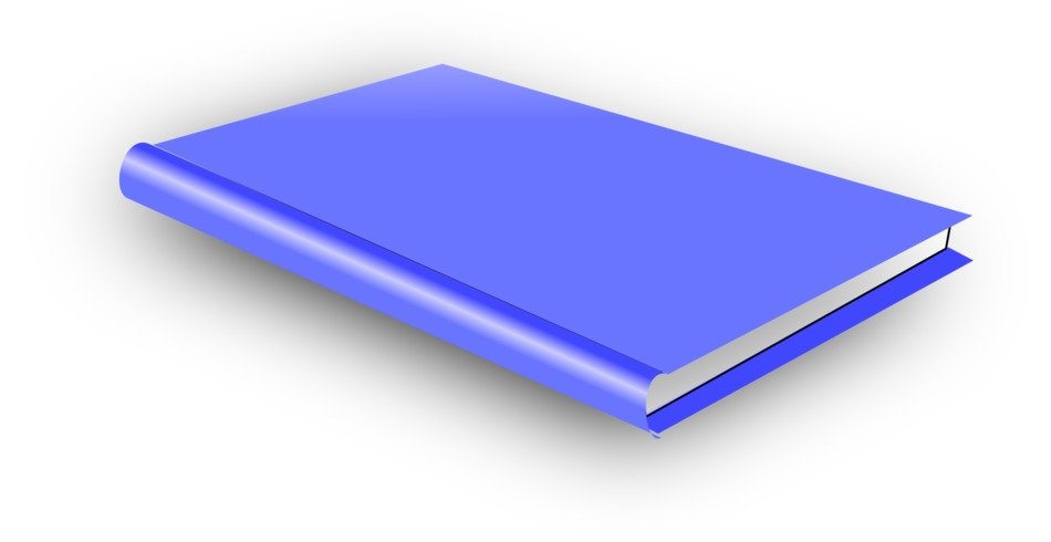 blue schoolbook