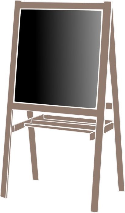 Picture of blackboard in school