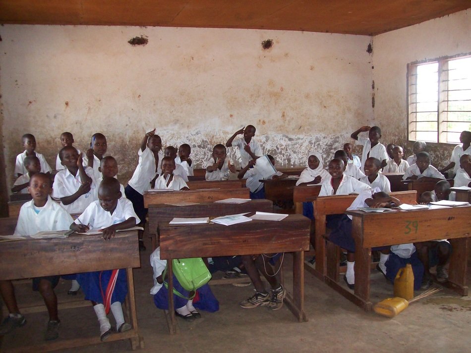 children at school in africa