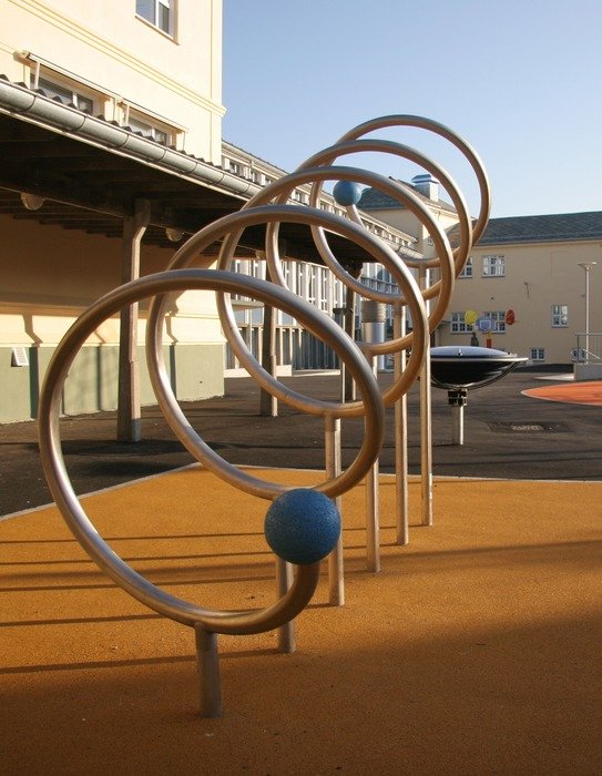 spiral in the schoolyard
