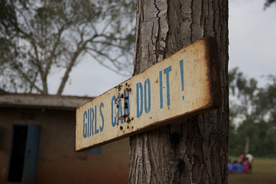 sign on a tree in uganda