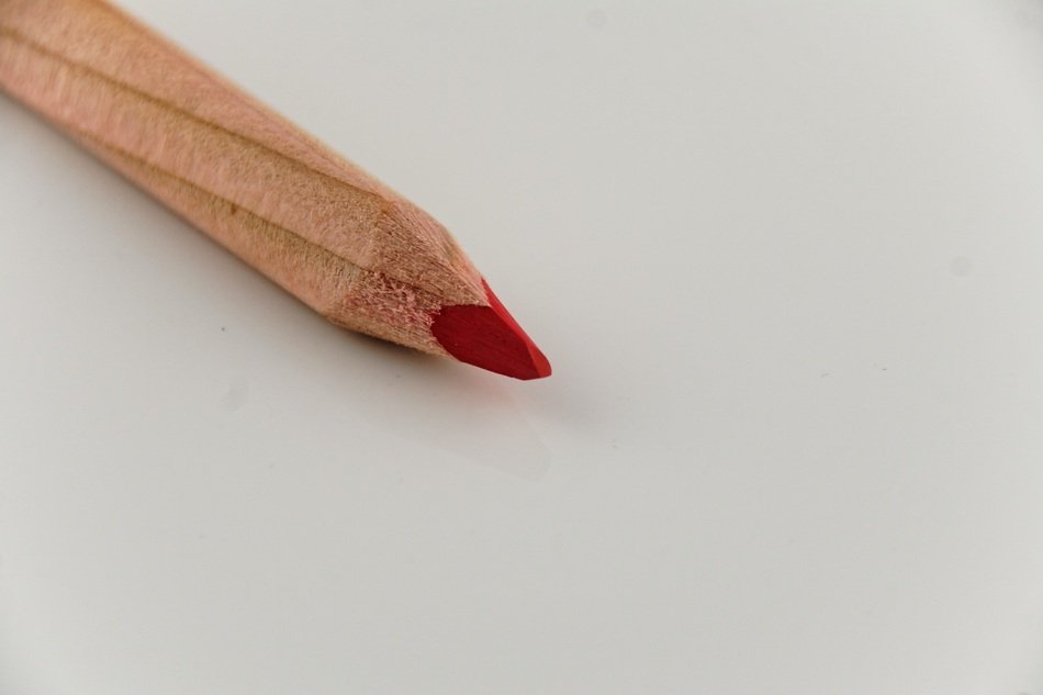 red core of the pencil