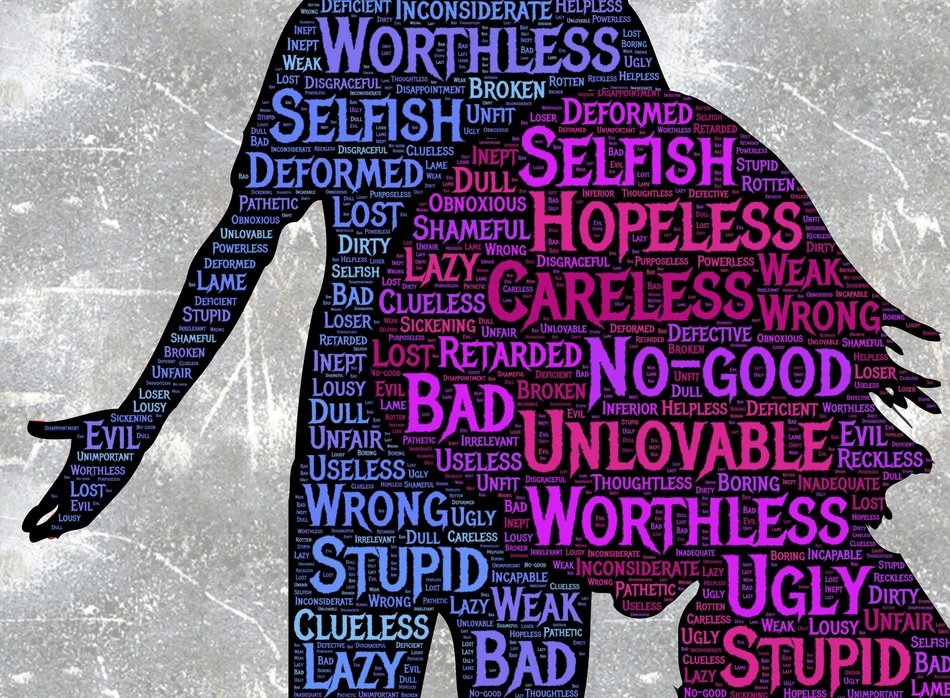 silhouettes of people with inscriptions