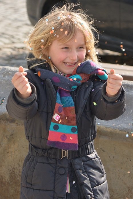 cheerful smile of the child