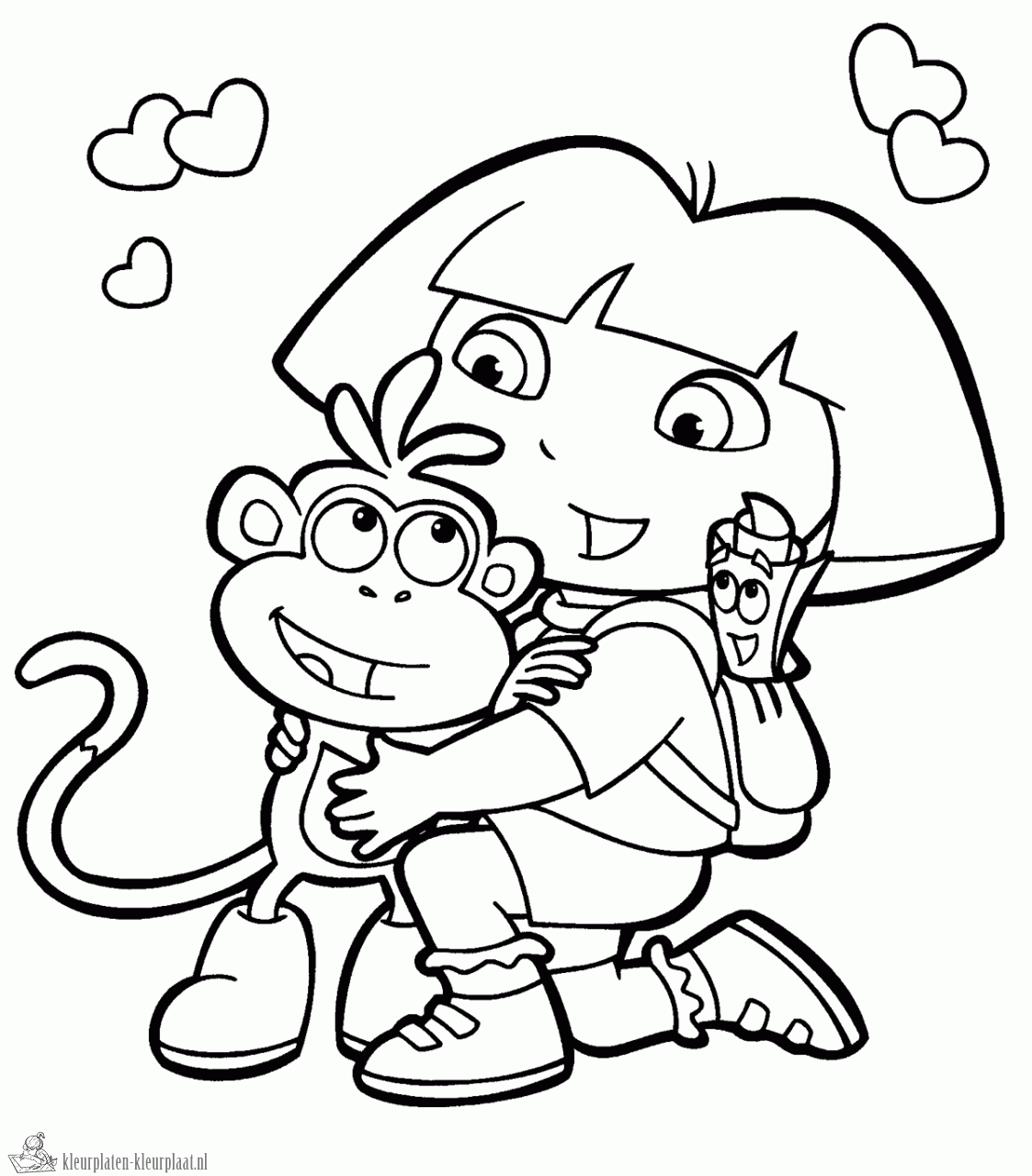 Dora Explorer Coloring Pages