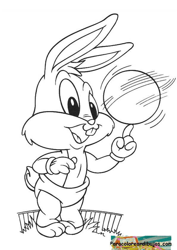 Conejo Bugs Bunny Para Colorear