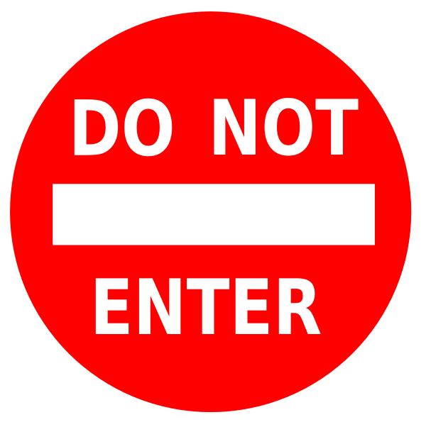 Do Not Enter Clip Art N11 free image download