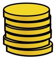 Clip art of Stack Of coins