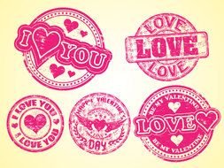 Love Stamp drawing