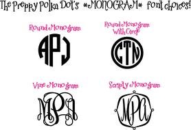 3 Letter Monogram Fonts