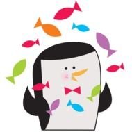 Penguin Teacher Clip Art drawing