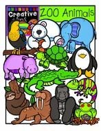 Colorful Zoo Animals clipart