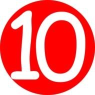 Number 10 Clip Art N20