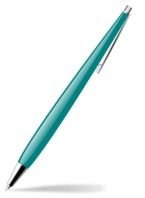painted turquoise pen