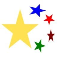 colorful Stars Clipart