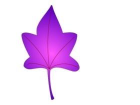 Clip Art of purple leaf