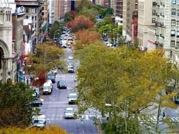 photo of the evening street of the metropolis