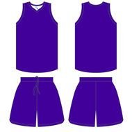 purple women's basketball uniform