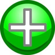 Green Ball With The Plus Clipart