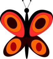 Cartoon Butterfly Clip Art N32