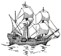 black and white picture ships on the water