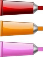 Red Orange Color drawing