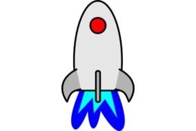 Clip art of Space Rocket