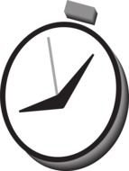 Clip art of clock icon