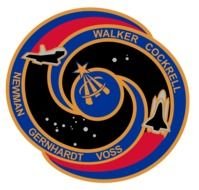 NASA logo with space shuttle