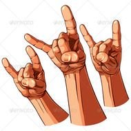 Heavy Metal Hand Sign N2