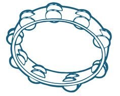 Tambourine Clip Art drawing