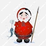Ice Fishing Cartoon N2