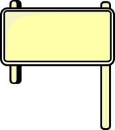 Blank Road Sign Clip Art N28