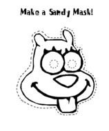 coloring pages with Sandy Cheeks