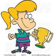 Cartoon Soccer Girl N2