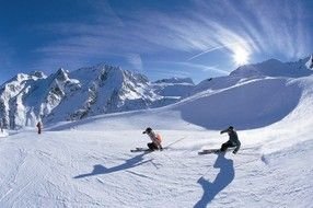 Winter Skiing people