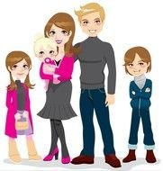 Happy Family Clip Art N25