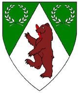 Heraldic Bear Shield clipart
