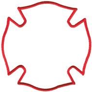Fire Maltese Cross Clip Art N13