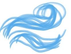 Blue windy symbol