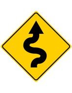 Winding Road Sign N3