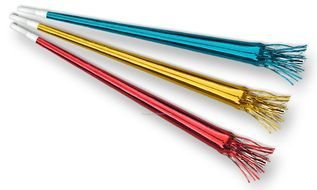 straws of different colors for a birthday