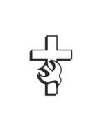 Black and white drawing of the Holy Spirit clipart