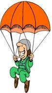 animated skydiver