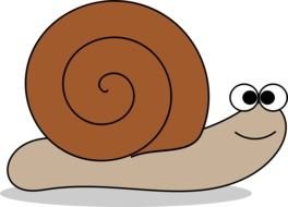 clipart of the cute snail