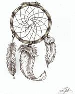 Dream Catcher Tattoo drawing