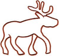Reindeer Outline N2