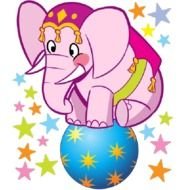 Circus Elephant Clip Art N22