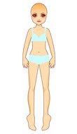 Dress Up Doll Template drawing