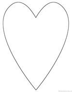 Heart Shape Poem Outlines